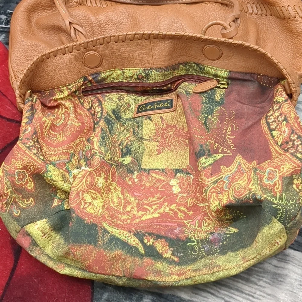 Carlos Falchi leather purse